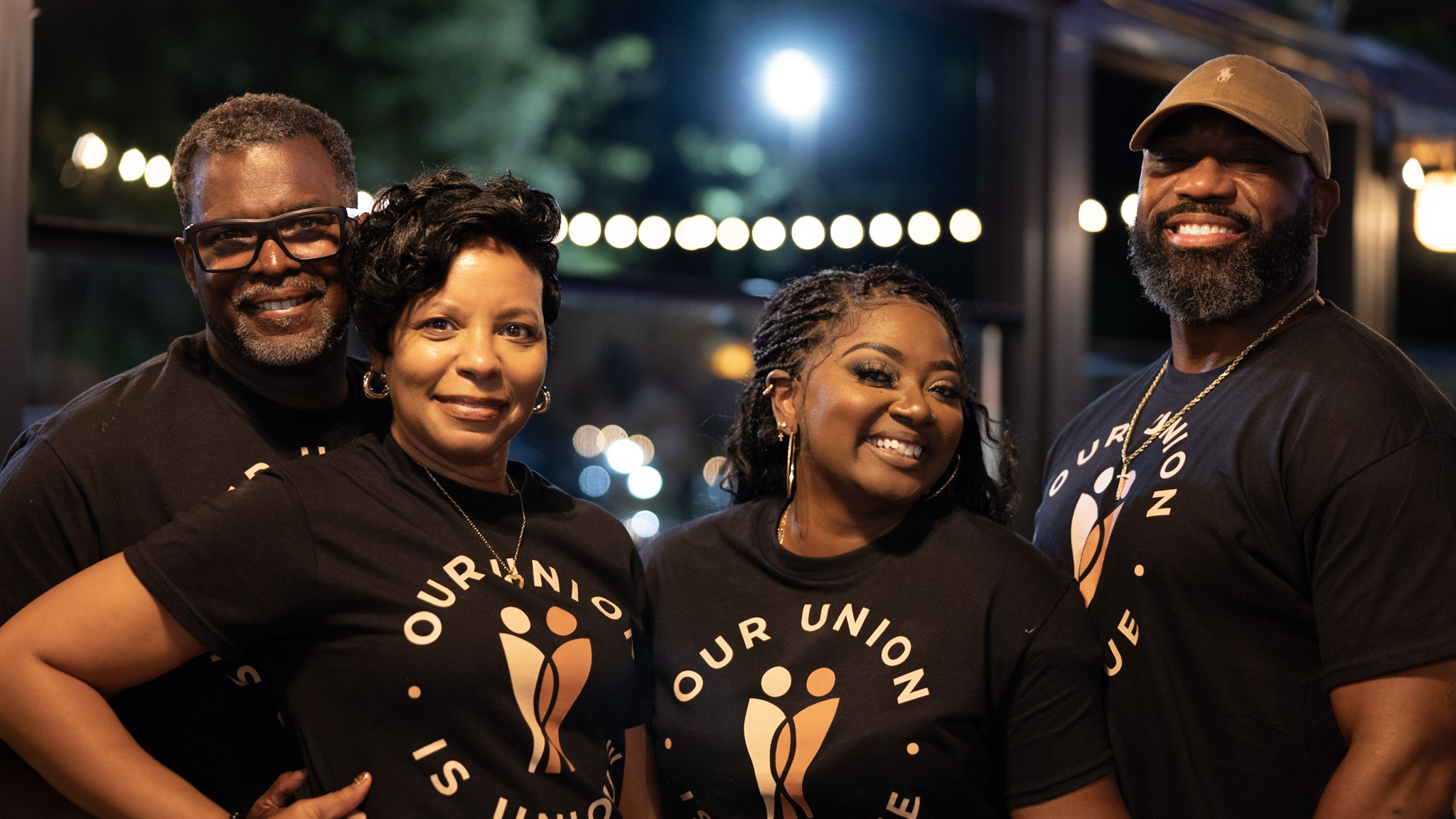 Friends connecting at a Unique Union gathering
